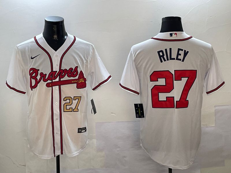Men Atlanta Braves 27 Riley White Game 2024 Nike MLB Jersey style 1